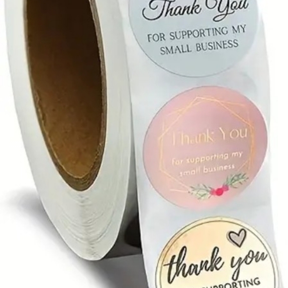 3 rolls of Thank you stickers rolls- total of 1500 stickers. New in package. - Picture 3 of 5